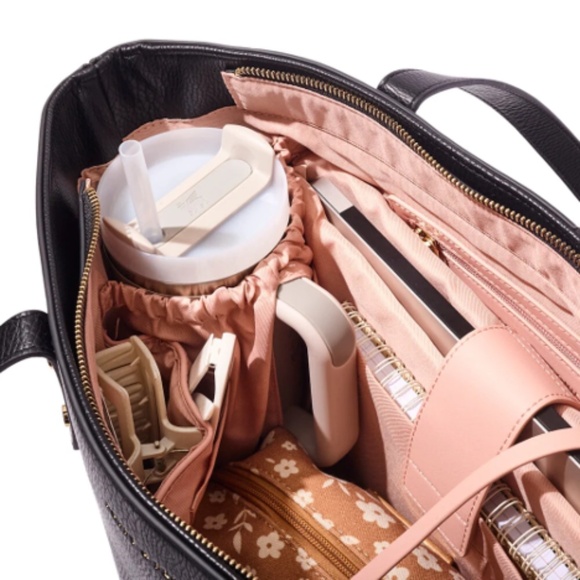 Poppy & Peonies GO-GETTER TOTE BLACK - Picture 10 of 12